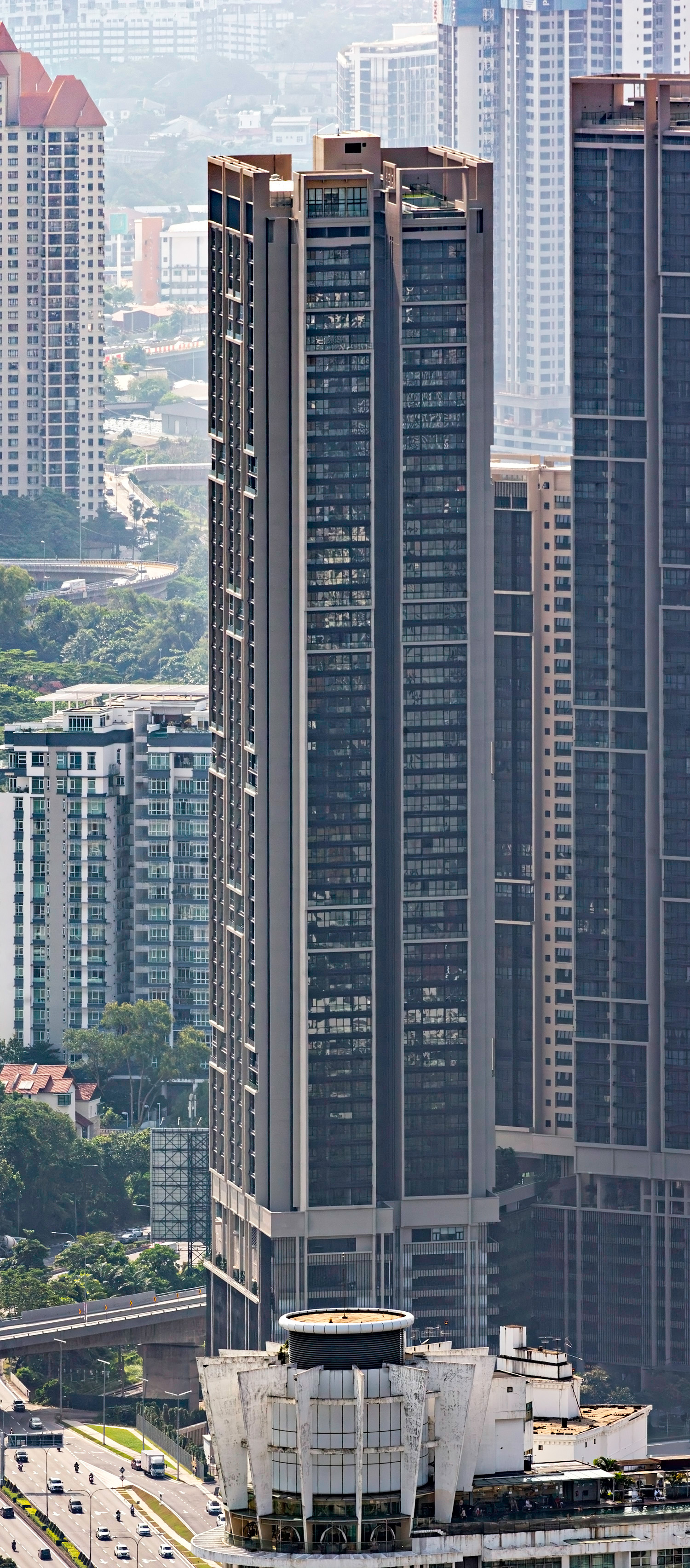 Duta Park Residences Tower A, Kuala Lumpur - Very bad photo from KL Tower. © Mathias Beinling